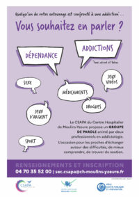 Affiche - Groupe-parole addictions